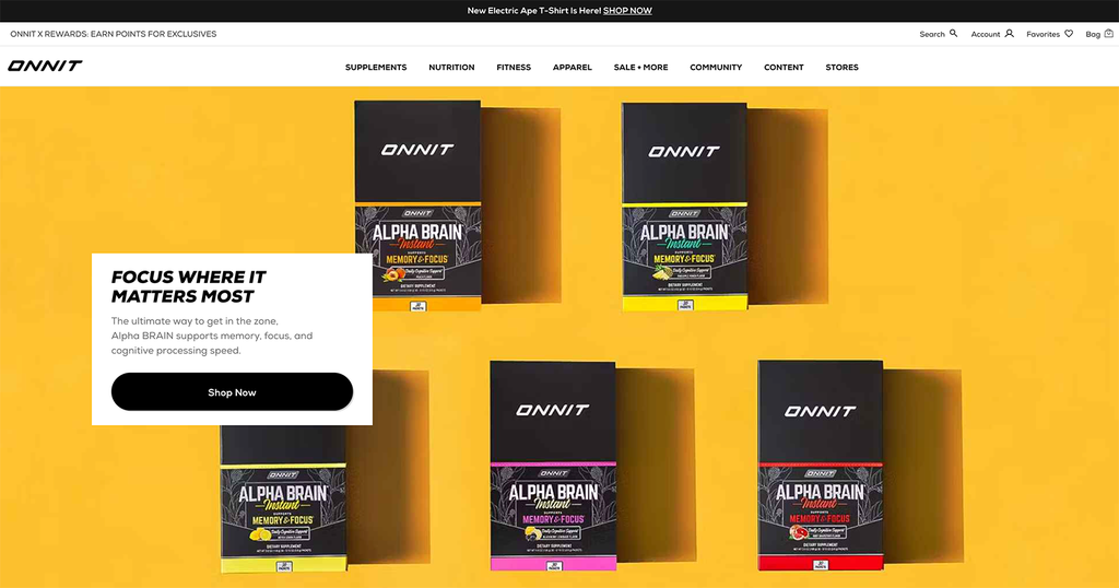 Different flavors of Onnit