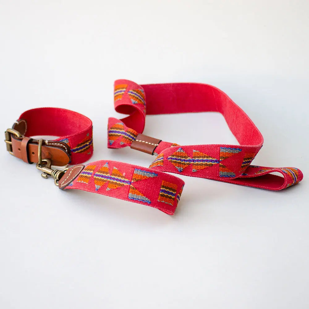 Bohemian Hundeleine - "Indian Red leash" - Buddys 4legs.de