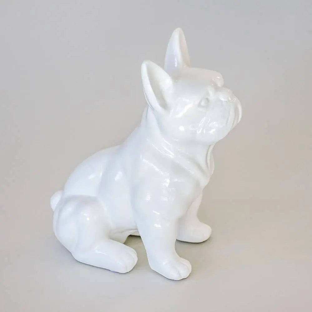 Wenn Du auf der Suche nach einem Highlight für Dein Interior bist, dann bist Du bei der Statue aus Keramik "french bulldog" genau richtig.