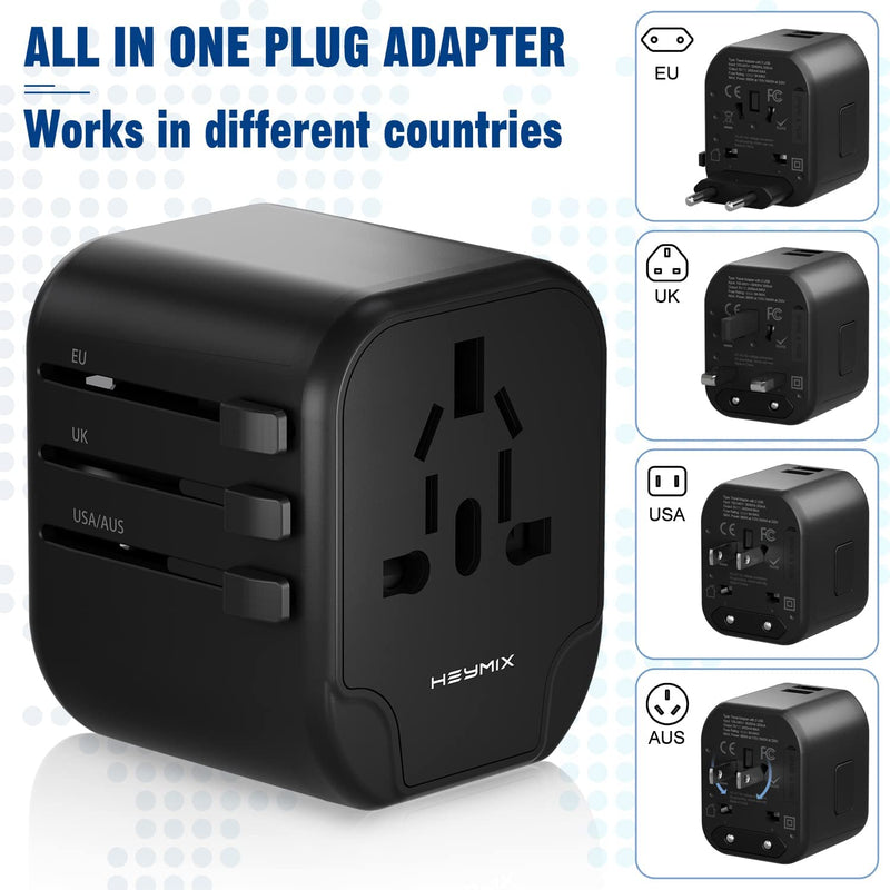 heymix universal travel adapter