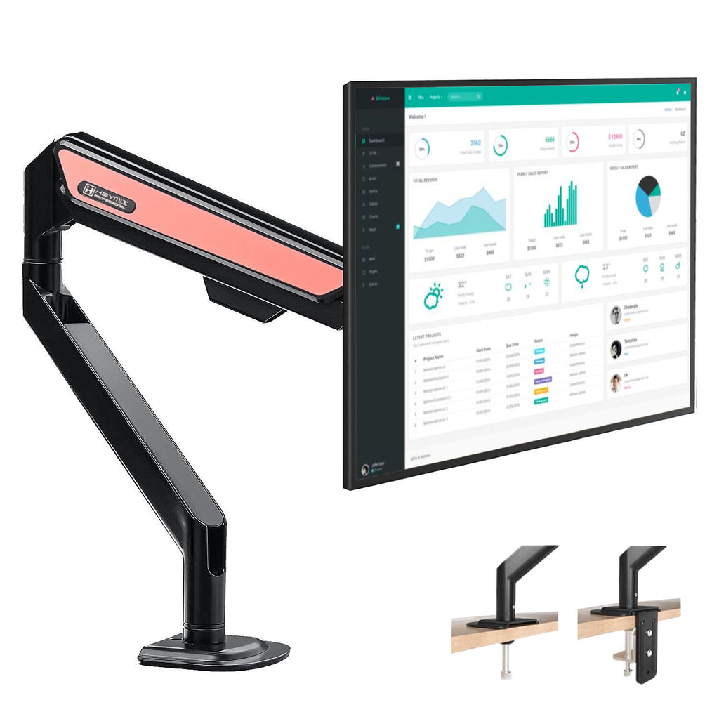 heymix single monitor arm