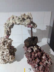 reef aqua scape rock with acrylic rods how to build