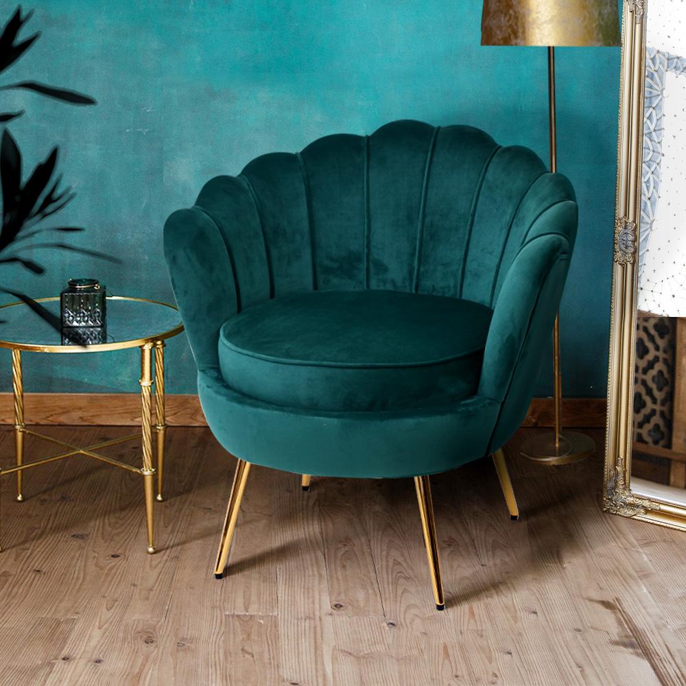 teal accent arm chair