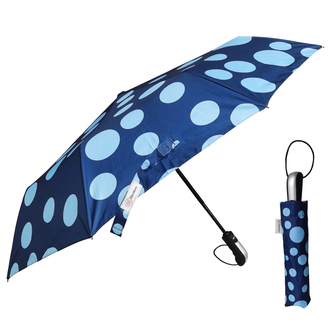 Buy Destinio Polka Dots Printed Umbrella, 21 Inches, 3 Fold - Destinio.in