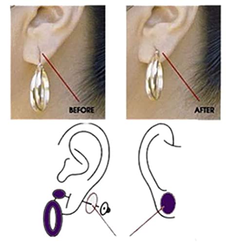 Earring Lifters - Earring Backs Lifts Heavy Stud Earrings, earlobe Support  for Earrings, Heart, Tiara Earring Backs for Heavy Earring, Upgraded Large