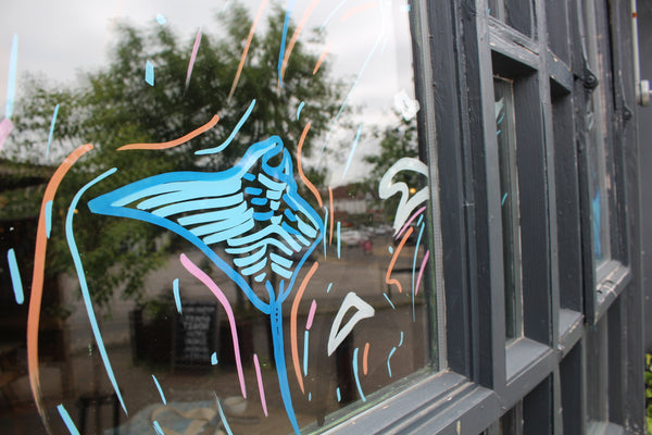 dolali.art dolali lali lalaine magnaye window art for businesses bristol artist muralist illustrator designer
