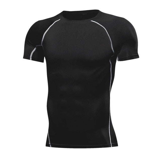 Men's Running Compression T-shirt Jersey Fitness Tight Sportswear