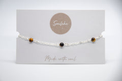 Tiger Eye and Silver Bracelet