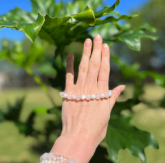 Rose Quartz and Moonstone Bracelet