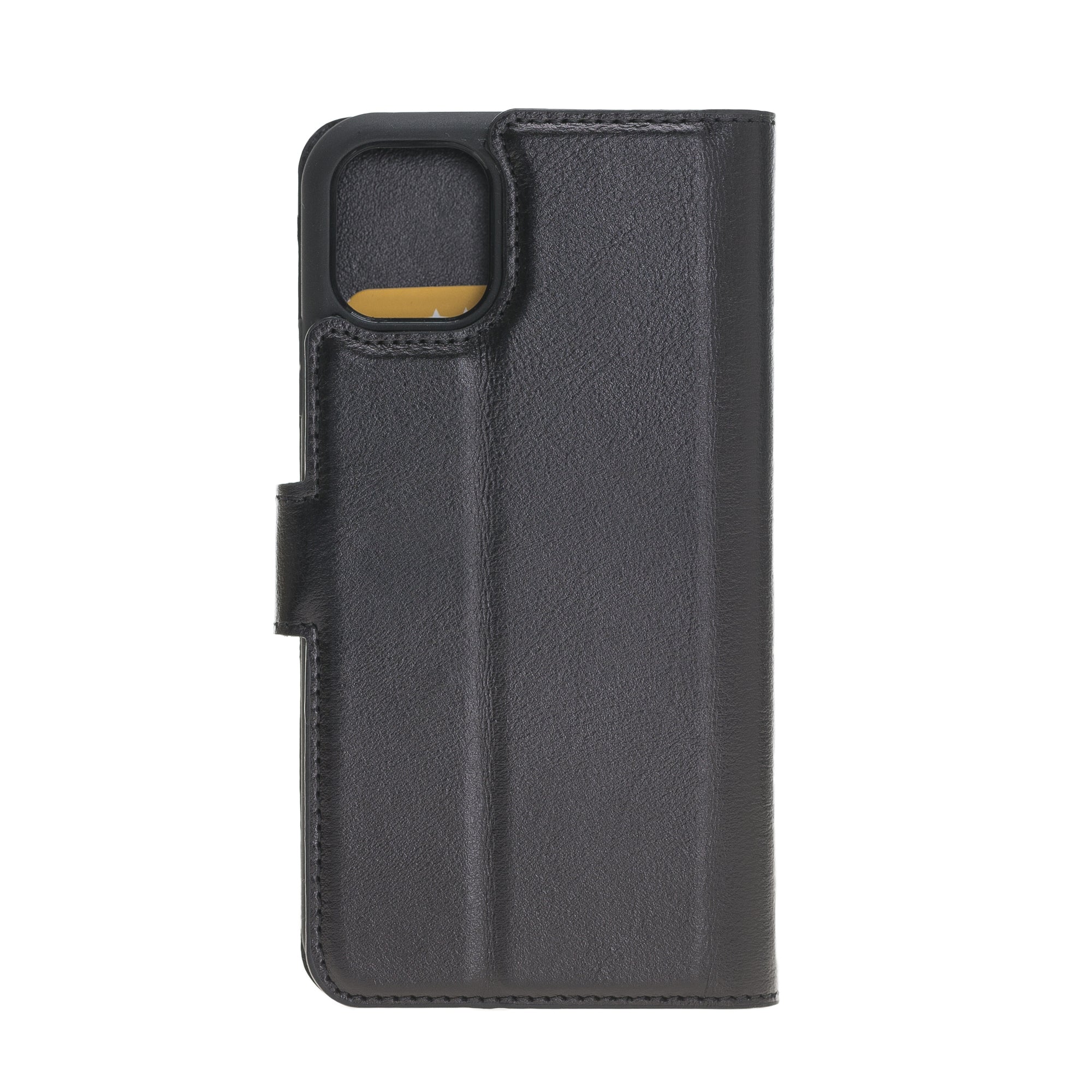 iPhone 11 Pro 5.8" Leder Case “Secret Wallet" (Schwarz)