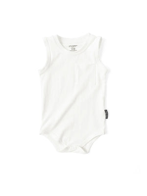 Little Bipsy Tank Onesie- White - Little Light of Mine