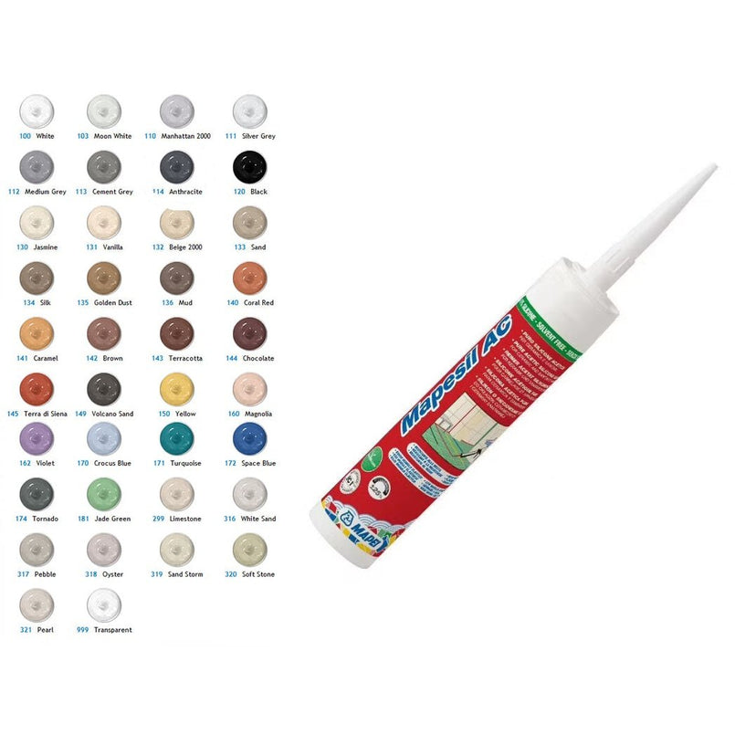 MAPEI SILICONE 131 VANILLA 310ML — Paint Stop Limited