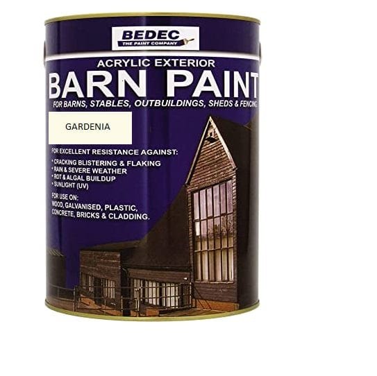 BEDEC BARN PAINT SEMI GLOSS GARDENIA 5L — Paint Stop Limited