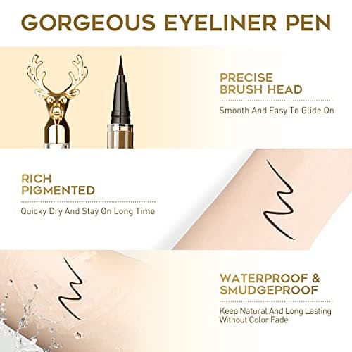 【US ONLY】EYESEEK Waterproof Black Liquid Eyeliner Pen