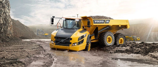 Volvo Haul Truck In Mud
