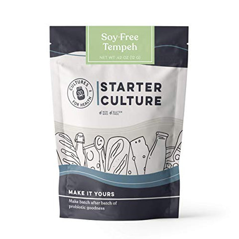 Cultures for Health Soy-Free Tempeh Starter Culture | Healthy Meat Alternative, Soy Alternative | DIY, Vegetarian, Cultured Protein | No Maintenance, Non-GMO, Gluten Free