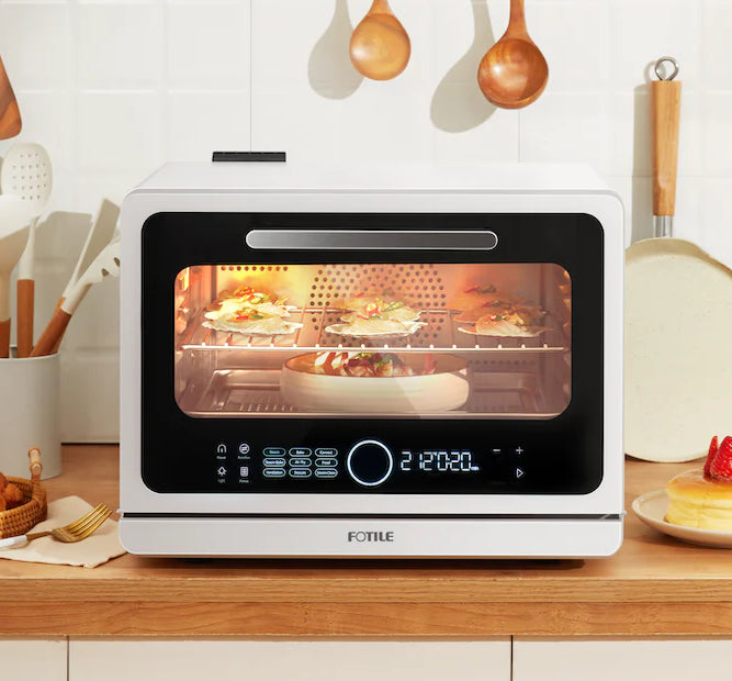 FOTILE ChefCubii combi-steam oven cooking food