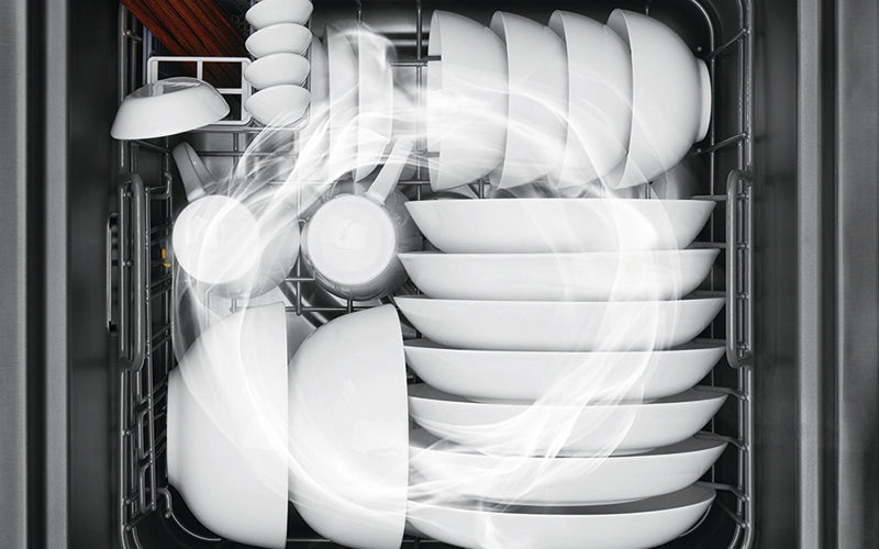 SD2F-P3洗碗机内的巴氏杀菌对流干燥过程。