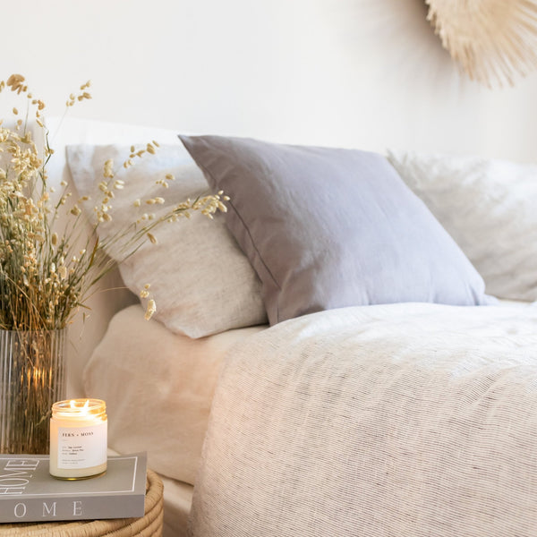 Linen bedding in the bedroom - By Native