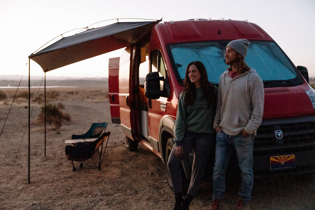 Adam and Brittani Fenimore Joshua Tree Vanlife | On the Road by Moon