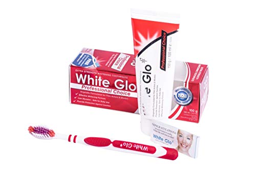 white glo professional choice whitening toothpaste