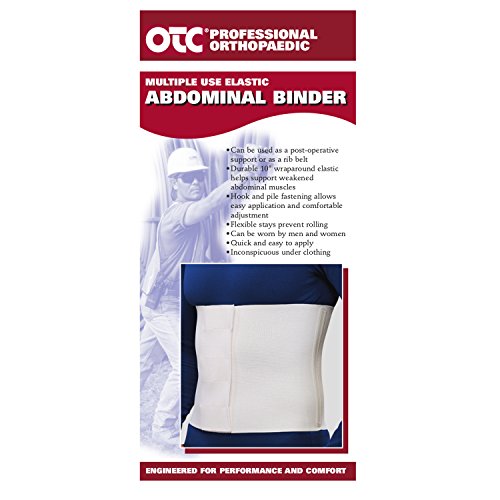 OTC Abdominal Binder, 10-Inch Chest and Rib Panel, Elastic, X-Large