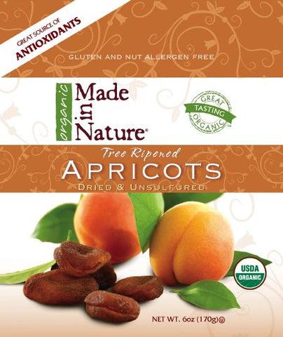 Made In Nature Organic Apricots ( 12x6 OZ) ( Value Bulk Multi-pack)