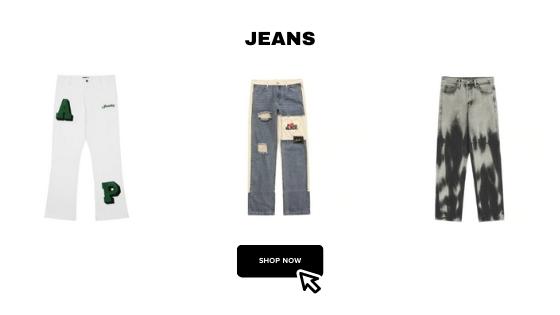 Puoi scoprire la nostra selezione di jeans streetwear e urban, con tagli comfort dritti o larghi effetto vernice, fori strappati con una o due bande laterali per lo urban style attuale, caviglie corte, con zip o con bottoni, effetto delavè, destroy, sobrio e altro ancora.