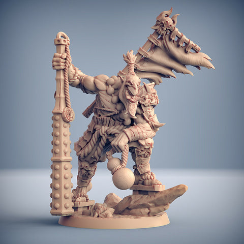 Oni Orc Warlord - Artisan Guild Fantasy Dungeons and Dragons Miniature ...