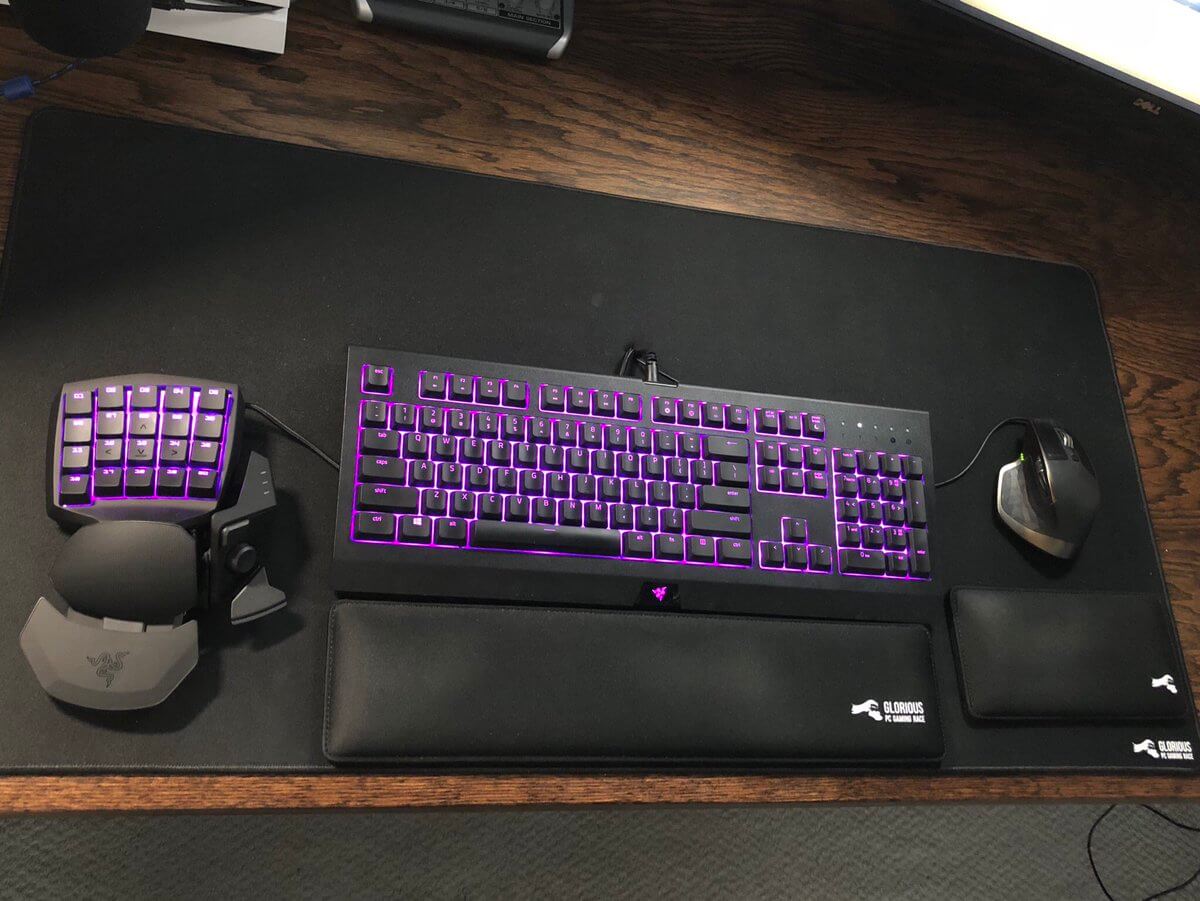 Another amazing photo of our wrist rests and mousepad.