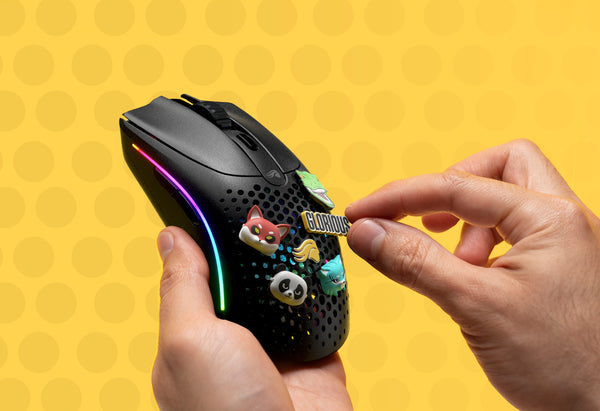 a person holding a computer mouse