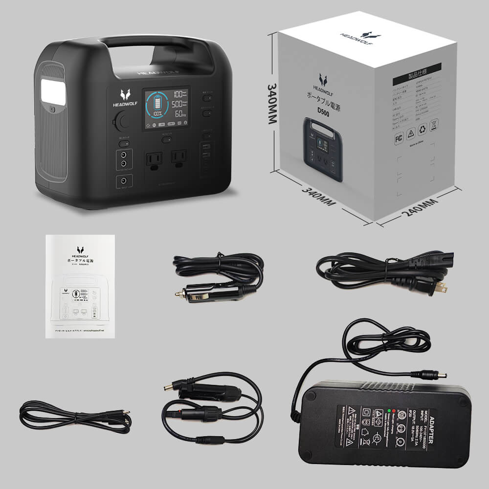 HEADWOLF® D500 Portable Power Station