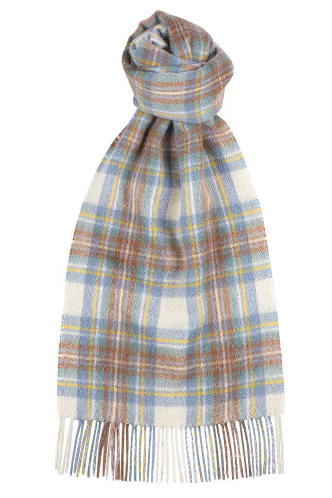 Buy this Muted Blue Dress Stewart Tartan Cashmere Scarf - made in ...