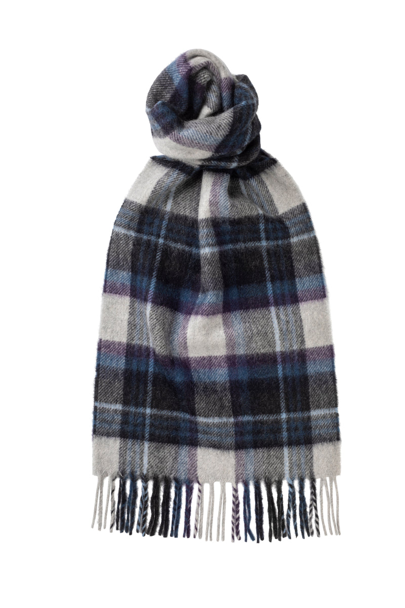 Buy this Field Check Navy Cashmere Scarf - made in Scotland | Glen Isla ...