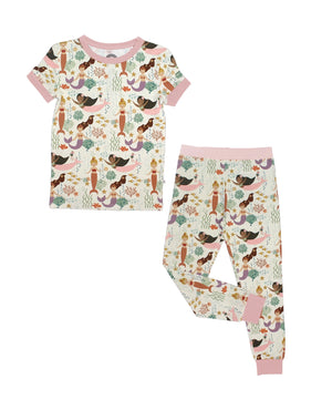Mermaid Bamboo Kids Pajama - KelBell's Boutique