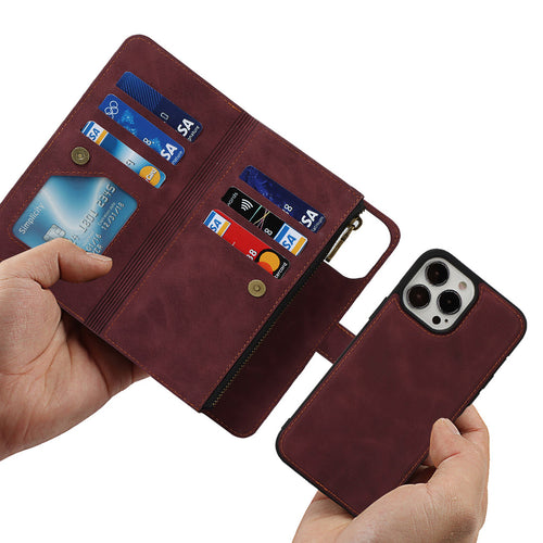 Eavta Iphone 13 Mini Detachable Wallet Case With Kickstand Card Holder