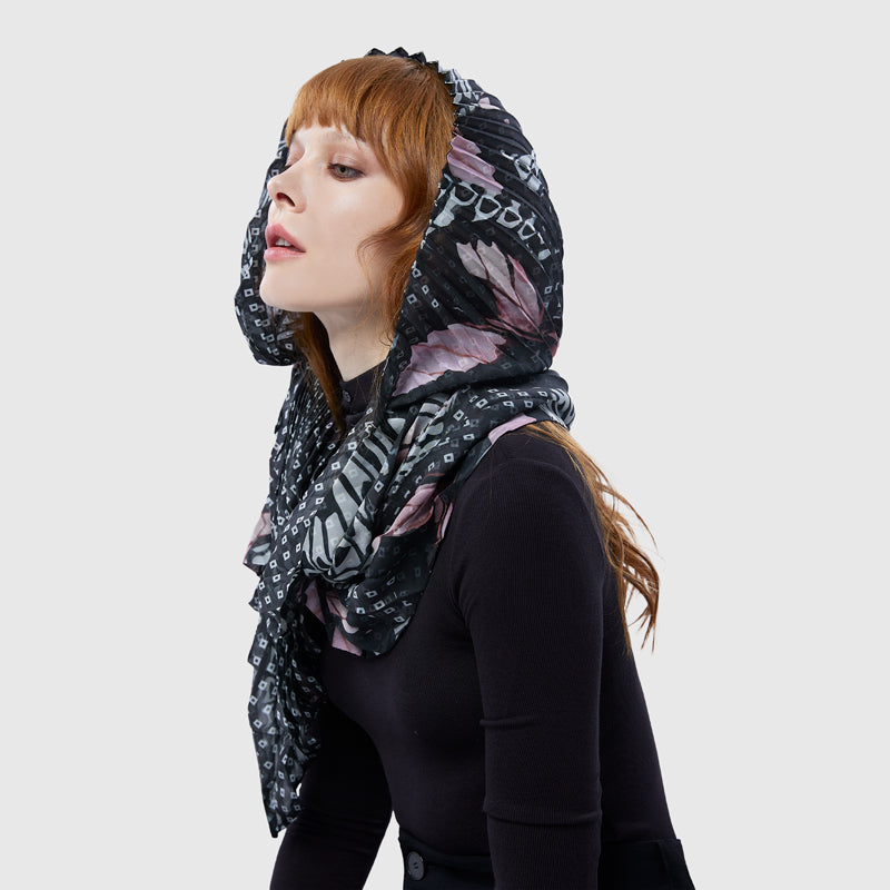 Nordic Butterfly Pleated Scarf