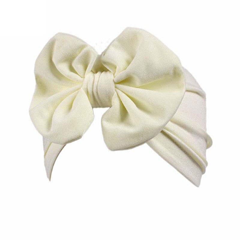 Turban Bebe Beige Nœud Papillon Madame Turban