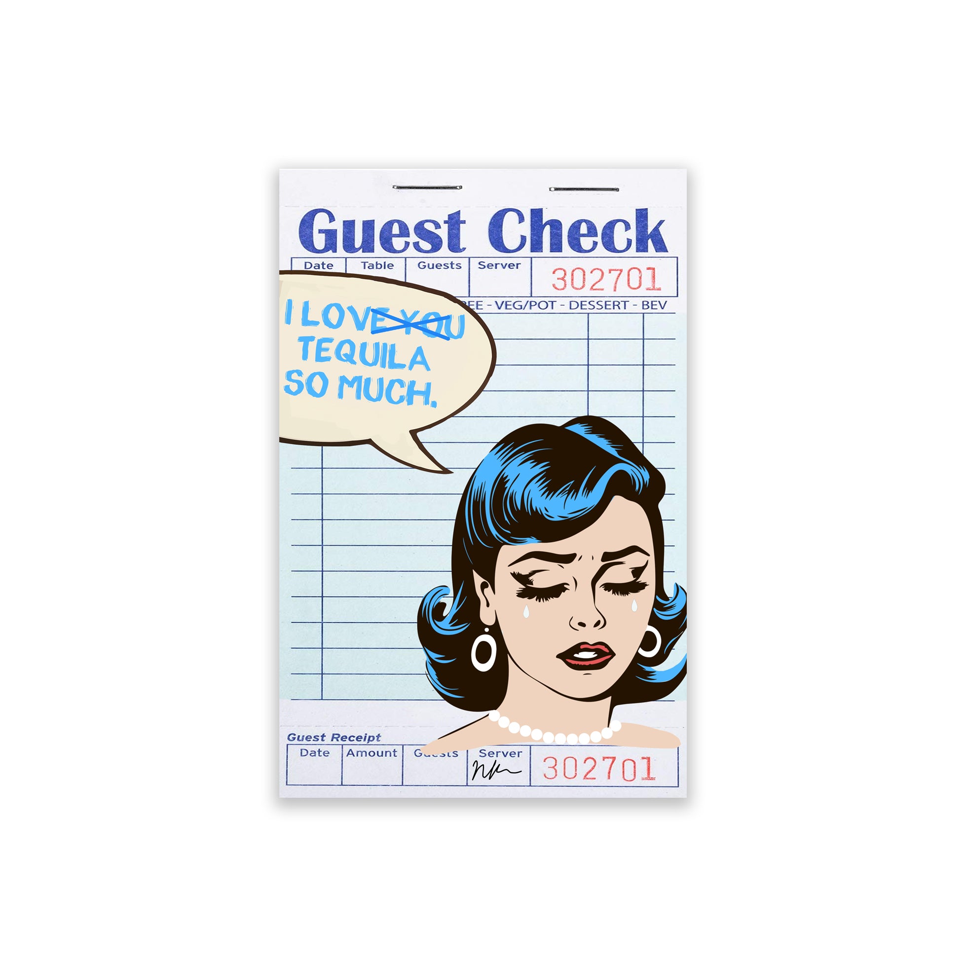NikkiRaye Collection "LOVE YOU NOT" Guest Check on Poster