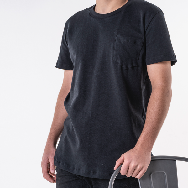 Black Pocket Tee