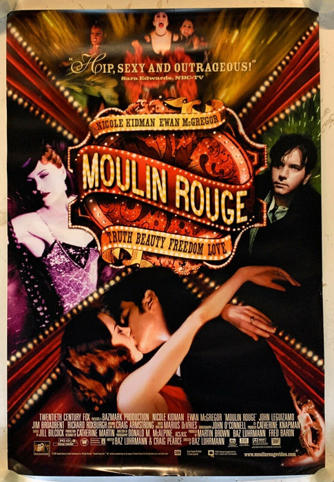 Moulin Rouge Movie Poster Orig One Sided 27x40