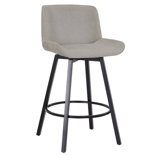 26" Counter Stool | Set of 2 | Fern Grey and Black - Your Bar Stools Canada