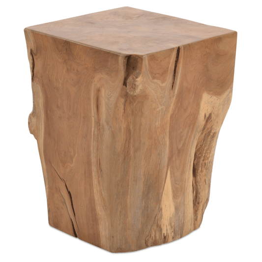 Patio Side Table Heavy Cube Teak Side Tables - Your Bar Stools Canada