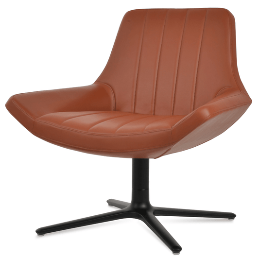 Brown Swivel Armchair Bellagio - Your Bar Stools Canada