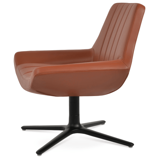 Brown Swivel Armchair Bellagio - Your Bar Stools Canada