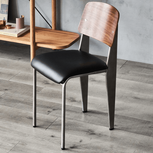 Cafe Chairs Prouve Leather Chair - Your Bar Stools Canada