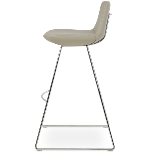 Chrome Bar Stools Pera Wire Cream - Your Bar Stools Canada