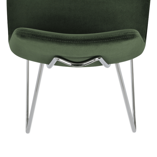 Green Velvet Bar Stool Pera Wire - Your Bar Stools Canada