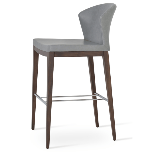 Grey Low Back Bar Chairs Capri - Your Bar Stools Canada