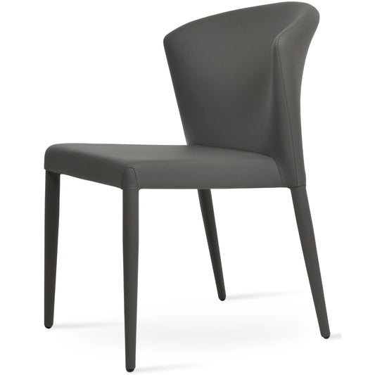 Faux Leather Dining Chairs Canada Capri Grey - Your Bar Stools Canada